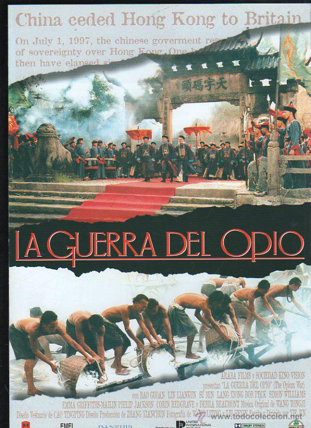 Cinema: GUIA PUBLICITARIA DE CINE DE LA PELICULA LA GUERRA DEL OPIO. XIE JIN