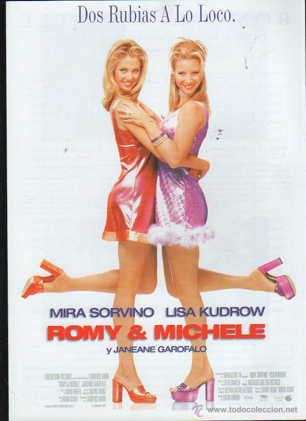 Cinema: GUIA PUBLICITARIA DE CINE DE LA PELICULA ROMY & MICHELE. MIRA SORVINO, LISA KUDROW