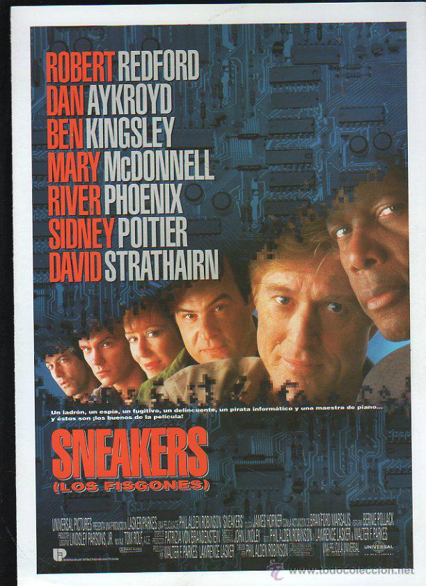 Cinema: GUIA PUBLICITARIA DE CINE DE LA PELICULA SNEAKERS (LOS FISGONES). ROBERT REDFORD