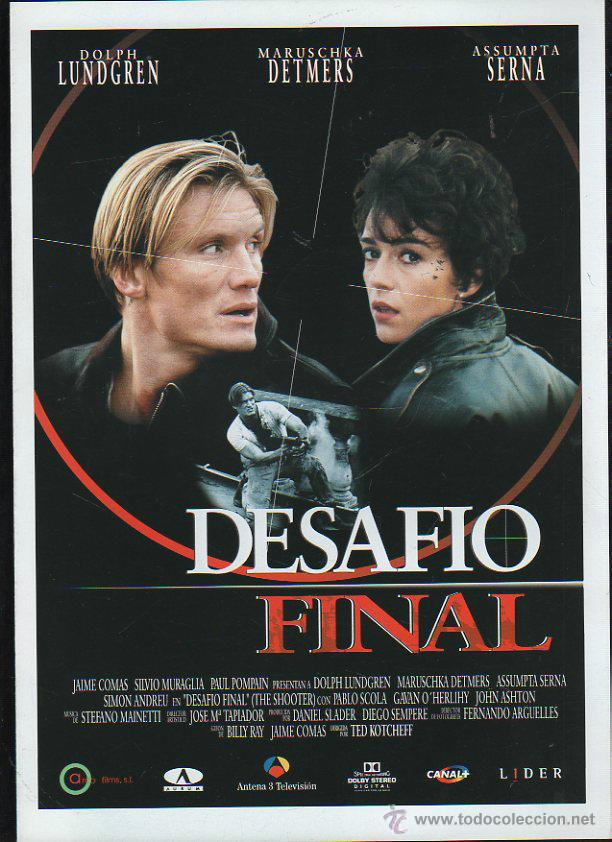 Cinema: GUIA PUBLICITARIA DE CINE DE LA PELICULA DESAFIO FINAL. DOLPH LUNDGREN