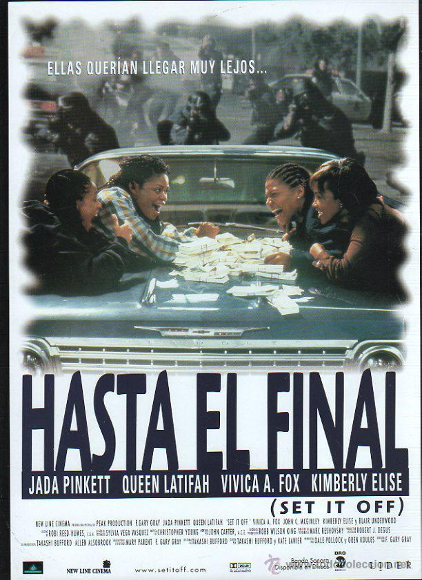 Kino: GUIA PUBLICITARIA DE CINE DE LA PELICULA DE HASTA EL FINAL. JADA PINKETT