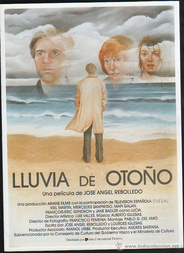 Cinema: GUIA PUBLICITARIA DE CINE DE LA PELICULA LLUVIA DE OTO&Ntilde;O. KIEL MARTIN
