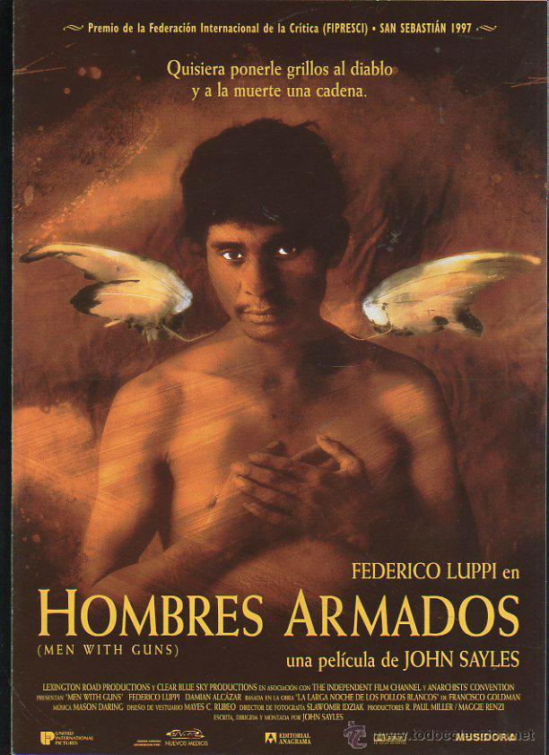 Cinema: GUIA PUBLICITARIA DE CINE DE LA PELICULA HOMBRES ARMADOS. FEDERICO LUPPI, DAMIAN DELGADO