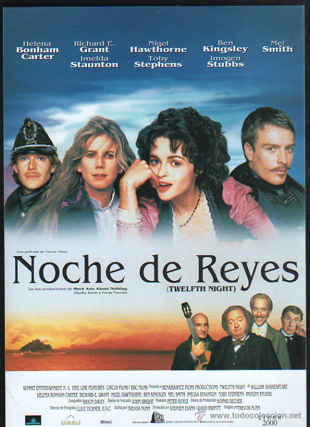 Cinema: GUIA PUBLICITARIA DE CINE DE LA PELICULA NOCHE DE REYES. HELENA BONHAM CARTER