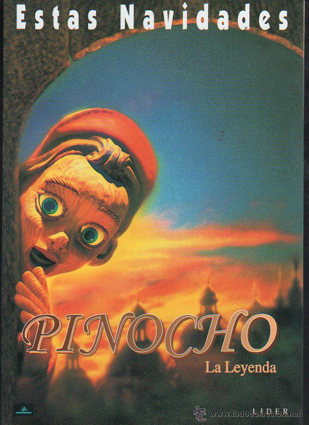 Kino: GUIA PUBLICITARIA DE CINE DE LA PELICULA PINOCHO. LA LEYENDA.