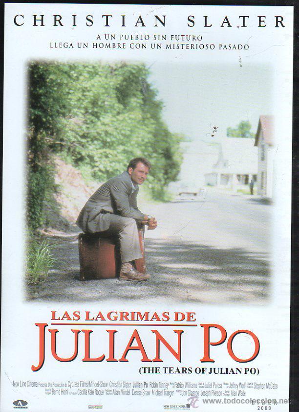Cinema: GUIA PUBLICITARIA DE CINE DE LA PELICULA LAS LAGRIMAS DE JULIAN PO. CHRISTIAN SLATER
