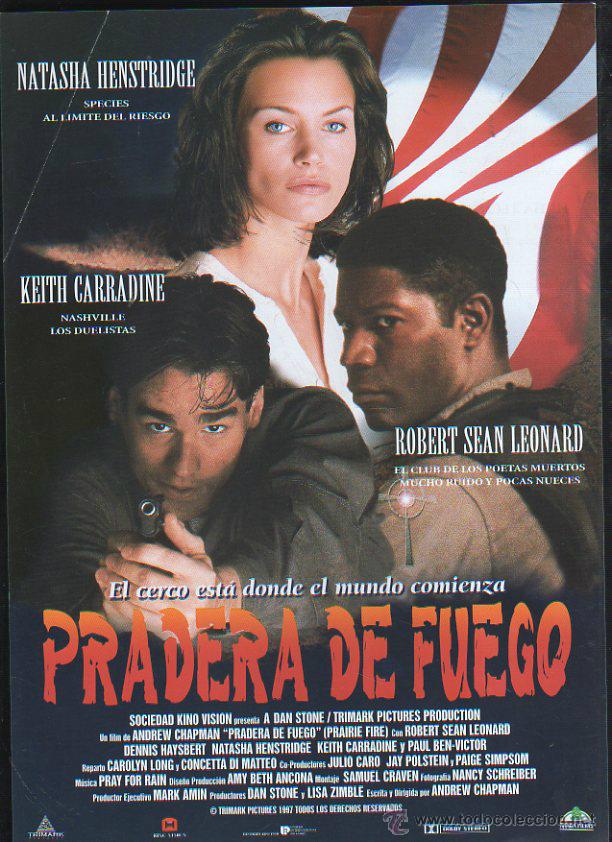 Cinema: GUIA PUBLICITARIA DE CINE DE LA PELICULA PRADERA DE FUEGO. NATASHA HENSTRIDGE