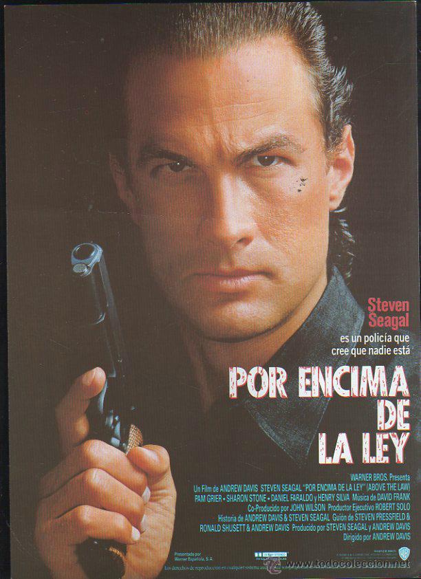 Cinema: GUIA PUBLICITARIA DE CINE DE LA PELICULA POR ENCIMA DE LA LEY. STEVEN SEAGAL