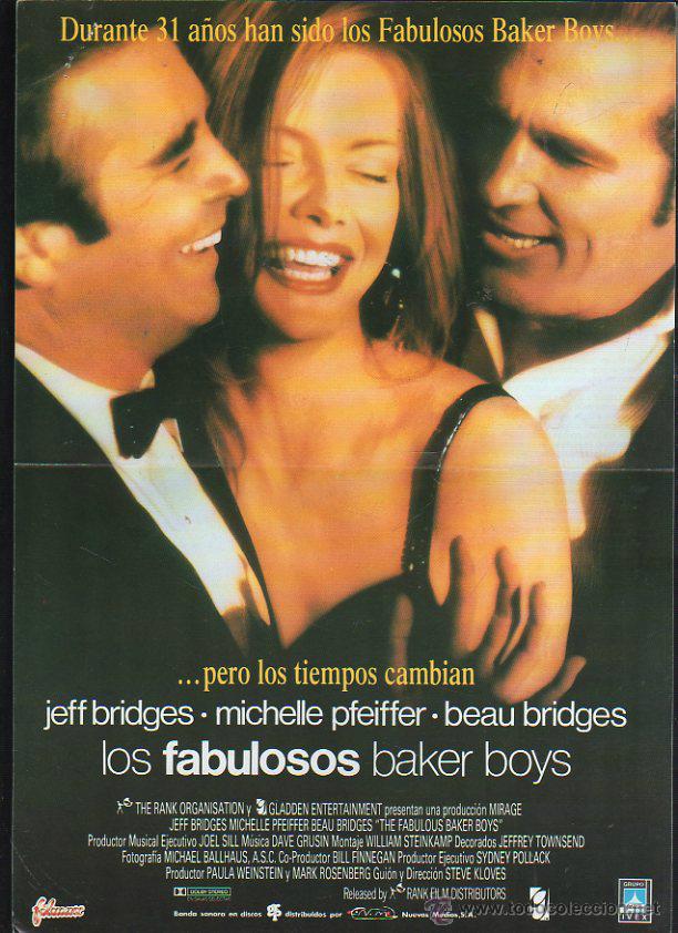 Cinema: GUIA PUBLICITARIA DE CINE DE LA PELICULA LOS FABULOSOS BAKER BOYS. JEFF BRIDGES, MICHELLE PFEIFFER