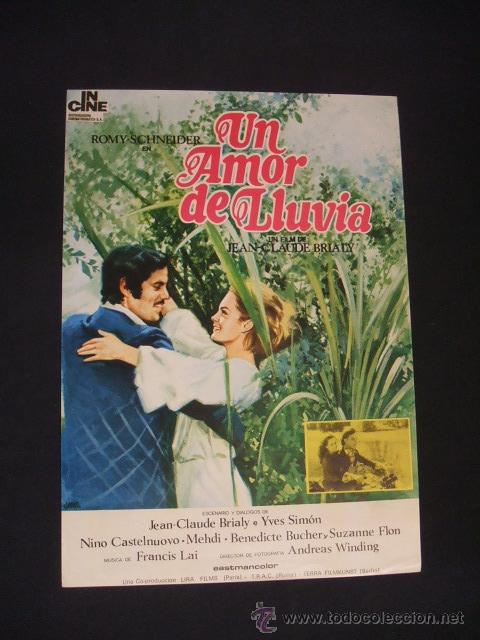 Cin&eacute;ma: GUIA PUBLICITARIA DE LA PELICULA UN AMOR DE LLUVIA -