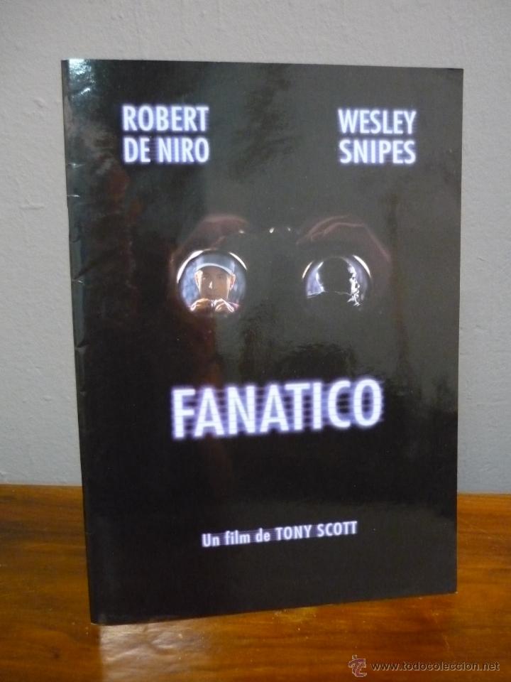 Cine: Gu&iacute;a publicitaria original press book de la pel&iacute;cula Fan&aacute;tico, con Robert de Niro