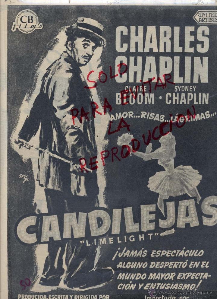 Cine: CANDILEJAS 1955 CHARLIE CHAPLIN HOJA REVISTA