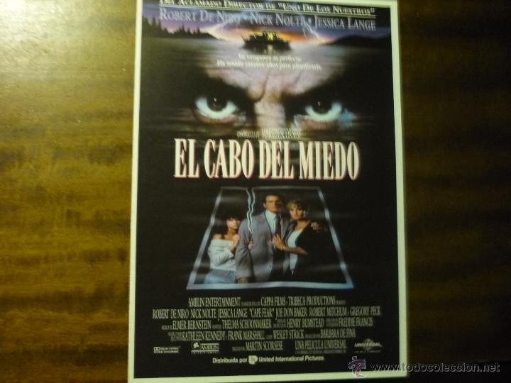 Cine: GUIA DOBLE EL CABO DEL MIEDO .-NICK NOLTE-ROBERT DE NIRO