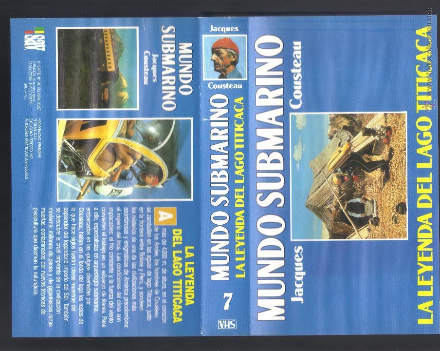 Cine: car&aacute;tula DE VHS - jacques cousteau - mundo submarino - n&uacute;mero 7