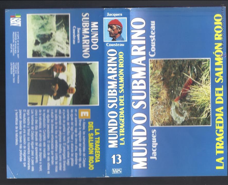 Cine: car&aacute;tula DE VHS - jacques cousteau - mundo submarino - n&uacute;mero 13