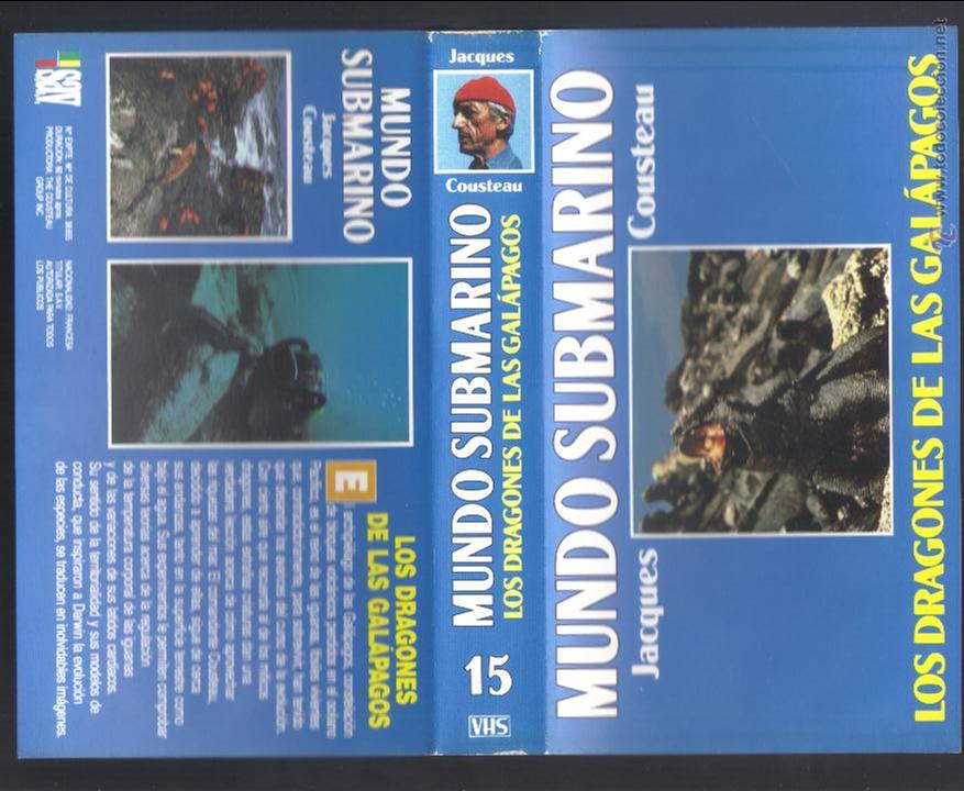 Cine: car&aacute;tula DE VHS - jacques cousteau - mundo submarino - n&uacute;mero 15