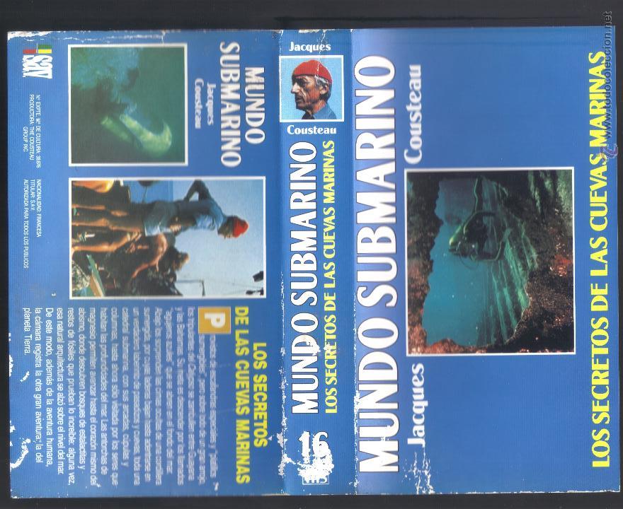 Cine: car&aacute;tula DE VHS - jacques cousteau - mundo submarino - n&uacute;mero 16