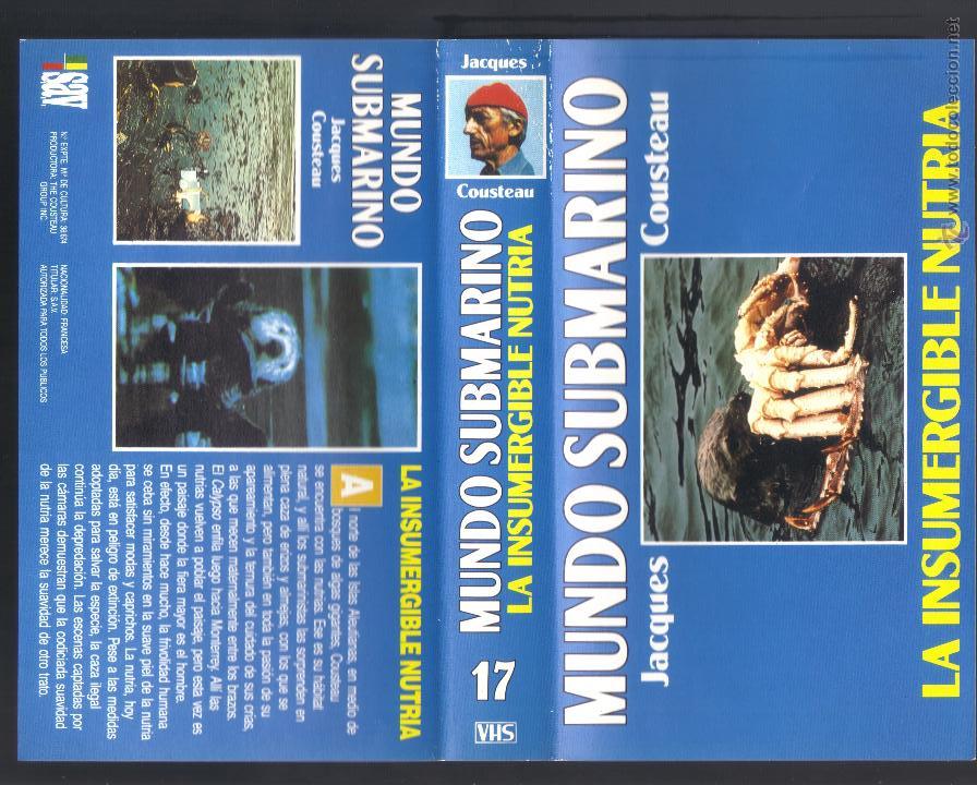 Cine: car&aacute;tula DE VHS - jacques cousteau - mundo submarino - n&uacute;mero 17