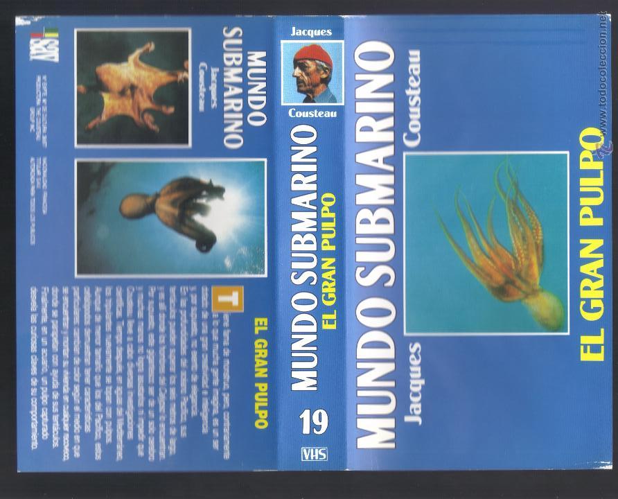 Cine: car&aacute;tula DE VHS - jacques cousteau - mundo submarino - n&uacute;mero 19