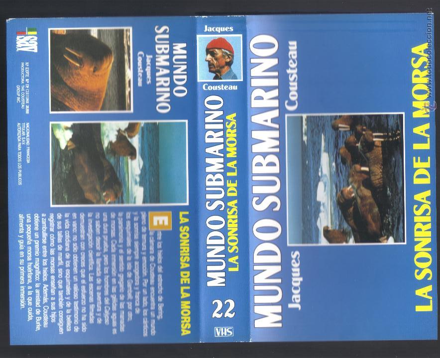 Cine: car&aacute;tula DE VHS - jacques cousteau - mundo submarino - n&uacute;mero 22