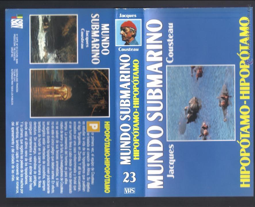 Cine: car&aacute;tula DE VHS - jacques cousteau - mundo submarino - n&uacute;mero 23