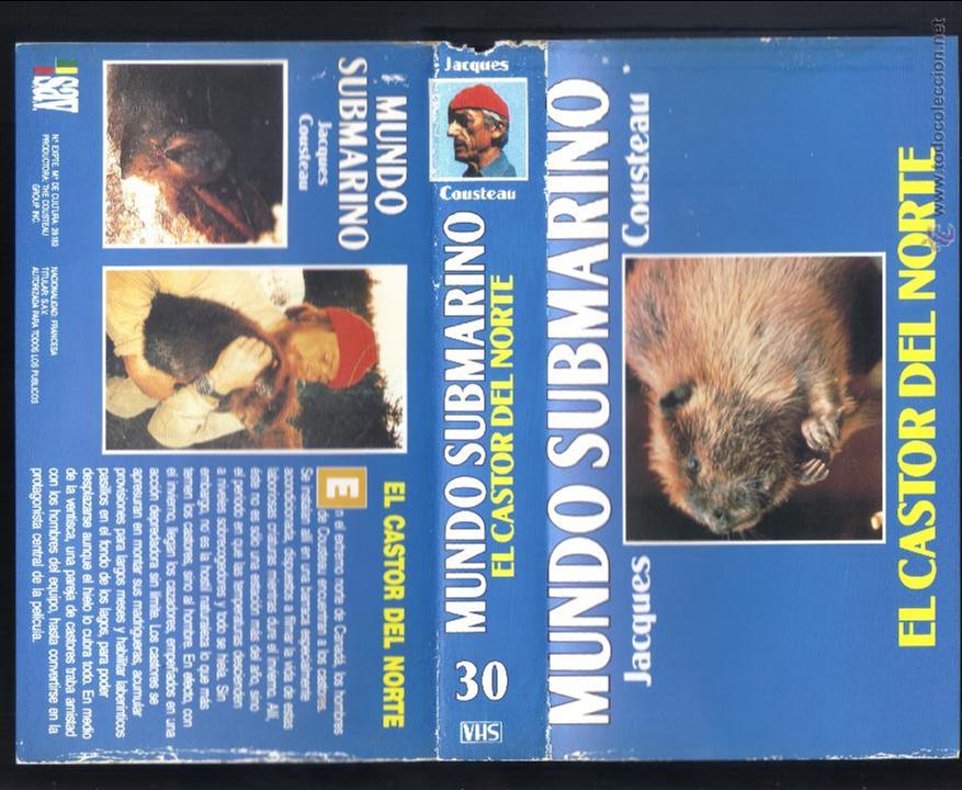 Cine: car&aacute;tula DE VHS - jacques cousteau - mundo submarino - n&uacute;mero 30