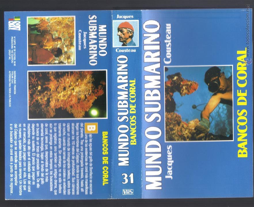 Cine: car&aacute;tula DE VHS - jacques cousteau - mundo submarino - n&uacute;mero 31