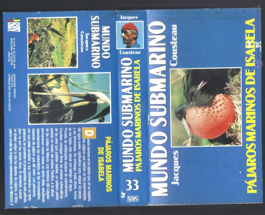 Cine: car&aacute;tula DE VHS - jacques cousteau - mundo submarino - n&uacute;mero 33