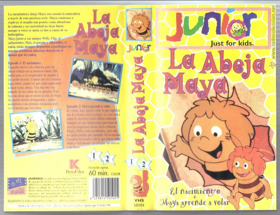 Cine: car&aacute;tula DE VHS - la abeja maya - n&uacute;meros 1 y 2