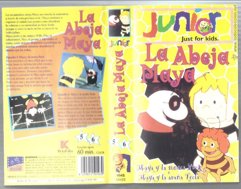 Cine: car&aacute;tula DE VHS - la abeja maya - n&uacute;meros 5 y 6