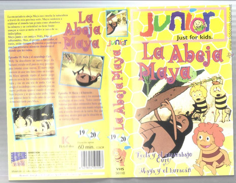Cine: car&aacute;tula DE VHS - la abeja maya - n&uacute;meros 19 y 20