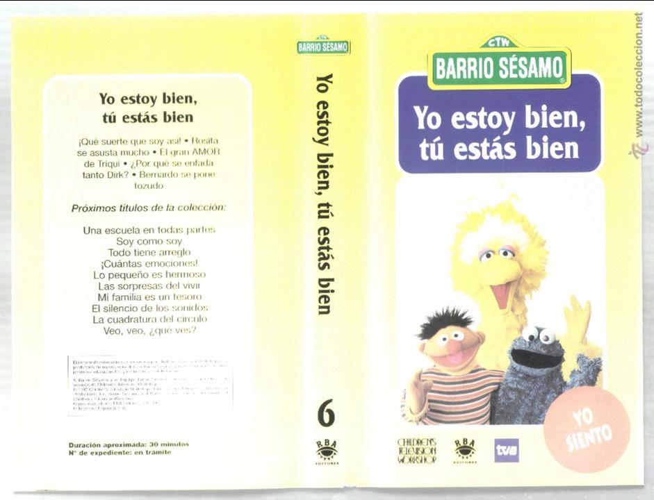 Cine: car&aacute;tula DE VHS - barrio s&eacute;samo - yo estoy bien, t&uacute; est&aacute;s bien.