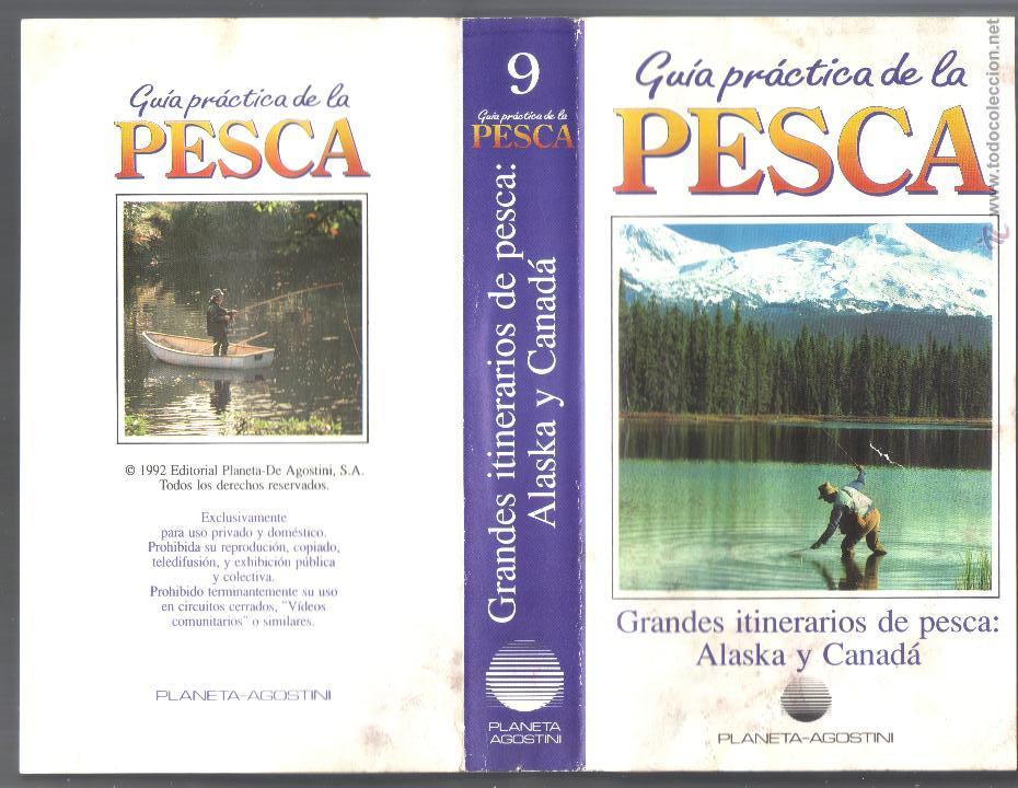 Cine: car&aacute;tula de vhs - gu&iacute;a pr&aacute;ctica de la pesca n&uacute;mero 9 - itinerarios de pesca: alaska y canad&aacute;