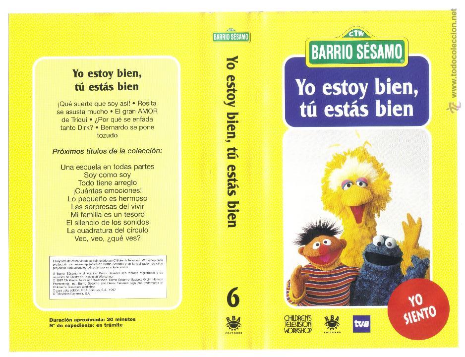 Cine: car&aacute;tula de vhs- barrio s&eacute;samo - yo estoy bien, t&uacute; est&aacute;s bien