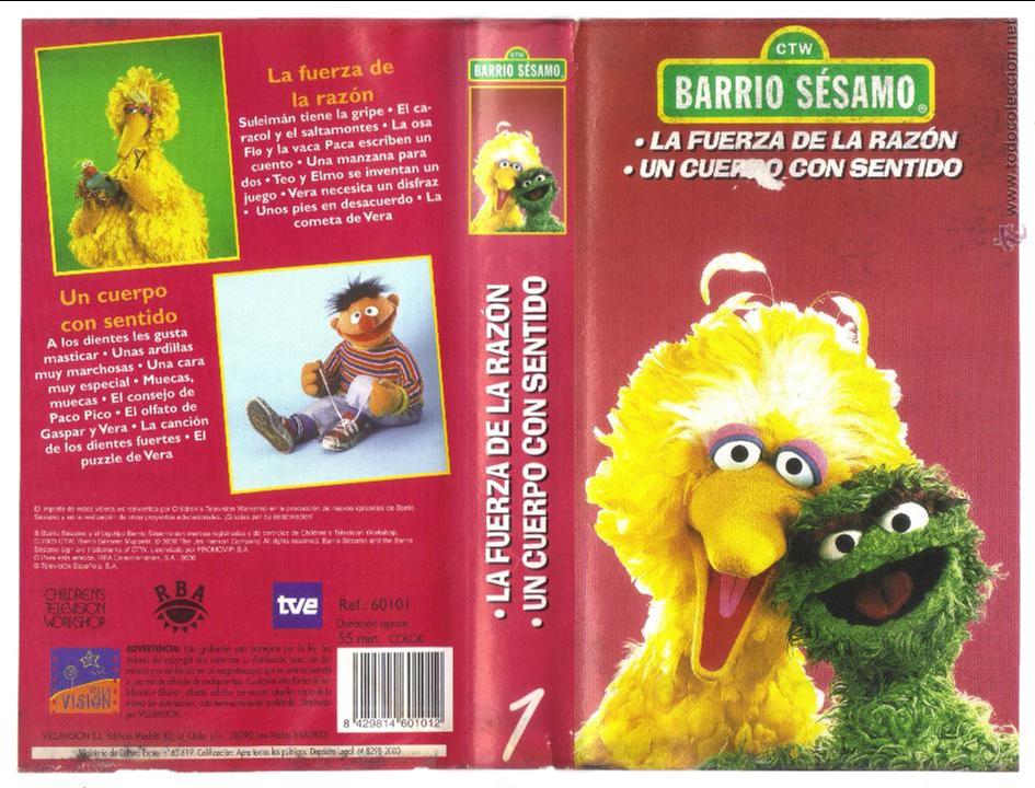 Cine: car&aacute;tula de vhs - barrio s&eacute;samo - la fuerza de la raz&oacute;n - un cuerpo consentido