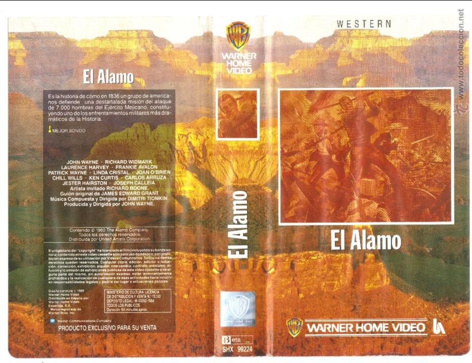 Kino: car&aacute;tula de vhs - el &aacute;lamo