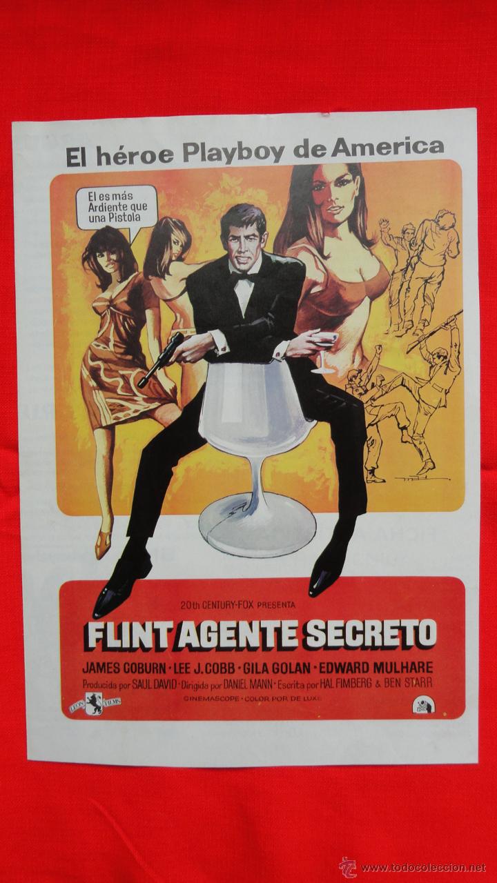 Cine: FLINT AGENTE SECRETO, GU&Iacute;A DOBLE 20TH CENTURY FOX, JAMES COBURN LEE J.COBBL