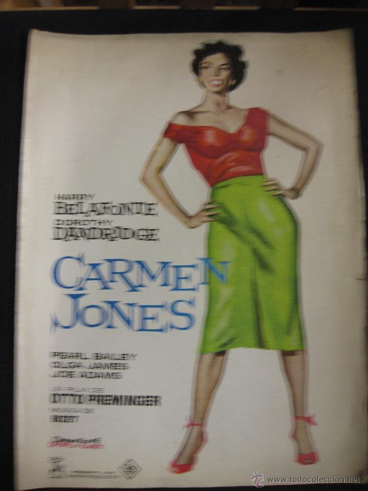 Cin&eacute;ma: CARMEN JONES.HARRY BELAFONTE.DOROTHY DANDRIDGE.GUIA PUBLICITARIA DE LA PELICULA.