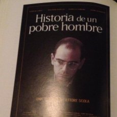 Cine: 'HISTORIA DE UN POBRE HOMBRE', DE ETTORE SCOLA. GUÍA DE CINE.. Lote 42494431