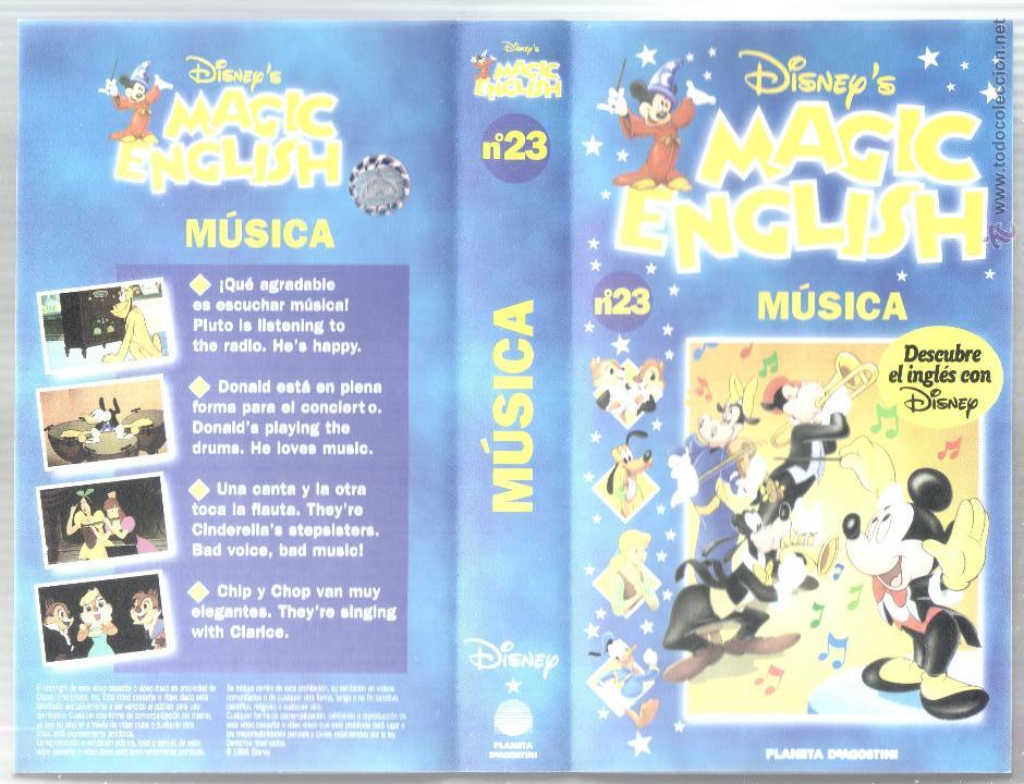 Cine: car&aacute;tula DE VHS - disney's magic english n&uacute;mero 23 - m&uacute;sica