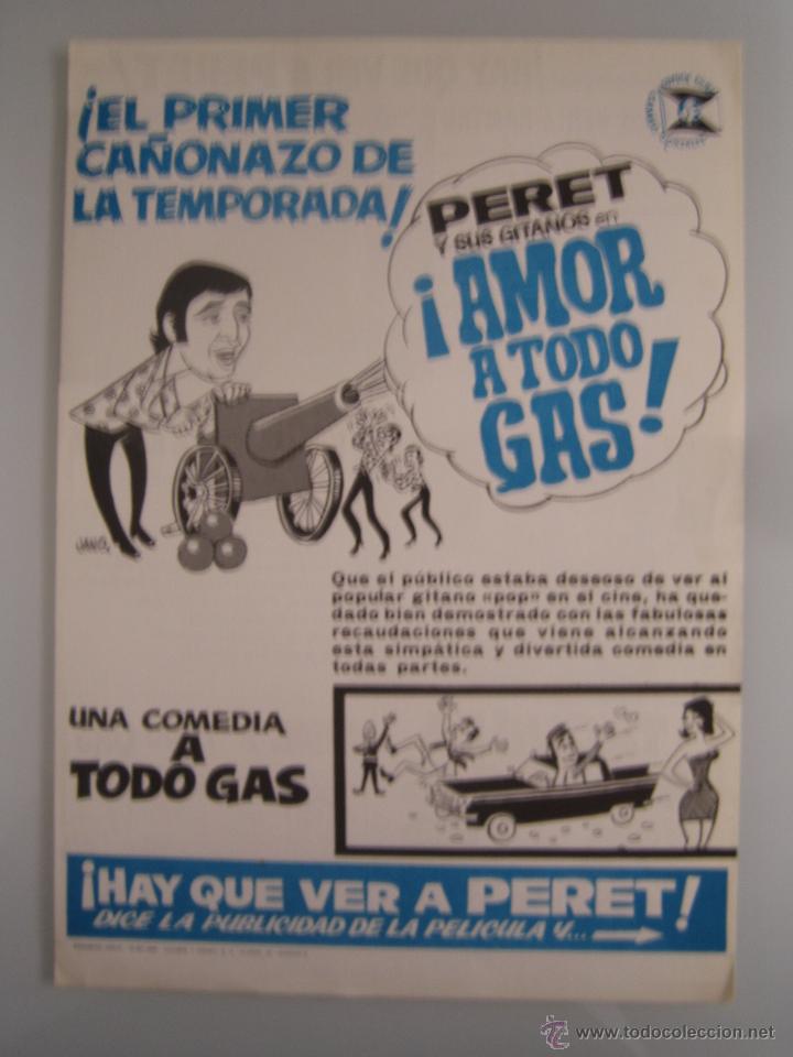 Cine: amor a todo gas peret guia publicitaria original estreno