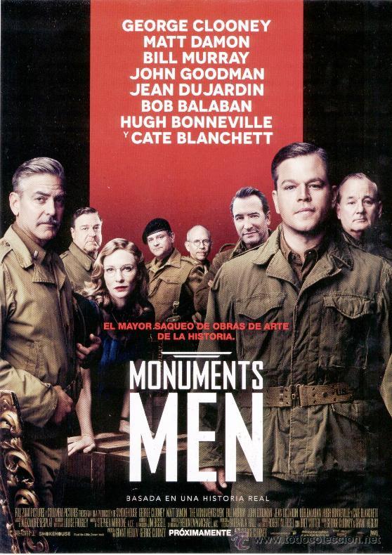 Cine: MONUMENTS MEN * EL MAYOR SAQUEO DE OBRAS DE ARTE * - GEORGE CLOONEY, MATT DAMON, BILL MURRAY