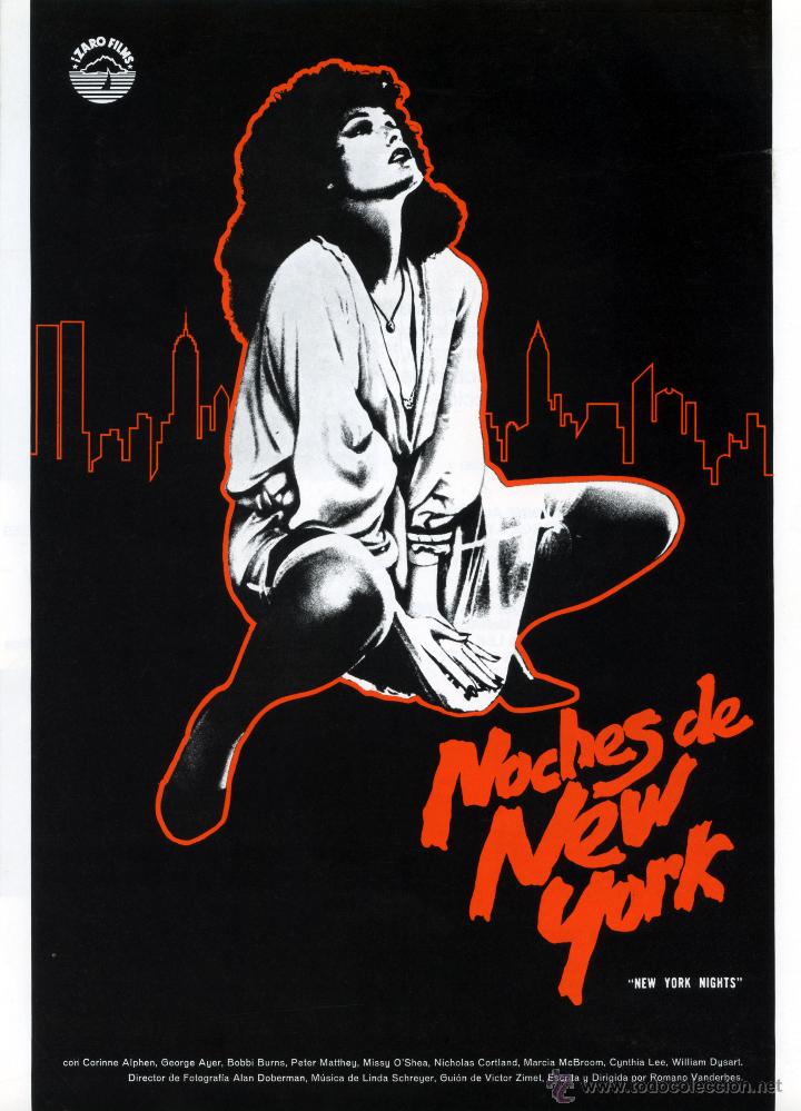 Kino: NOCHES DE NEW YORK  (GUIA ORIGINAL DE SU ESTRENO EN ESPA&Ntilde;A)