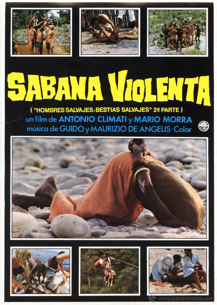 Cine: SABANA VIOLENTA (GUIA ORIGINAL DE SU ESTRENO EN ESPA&Ntilde;A) ANTONIO CLIMATI-MARIO MORRA