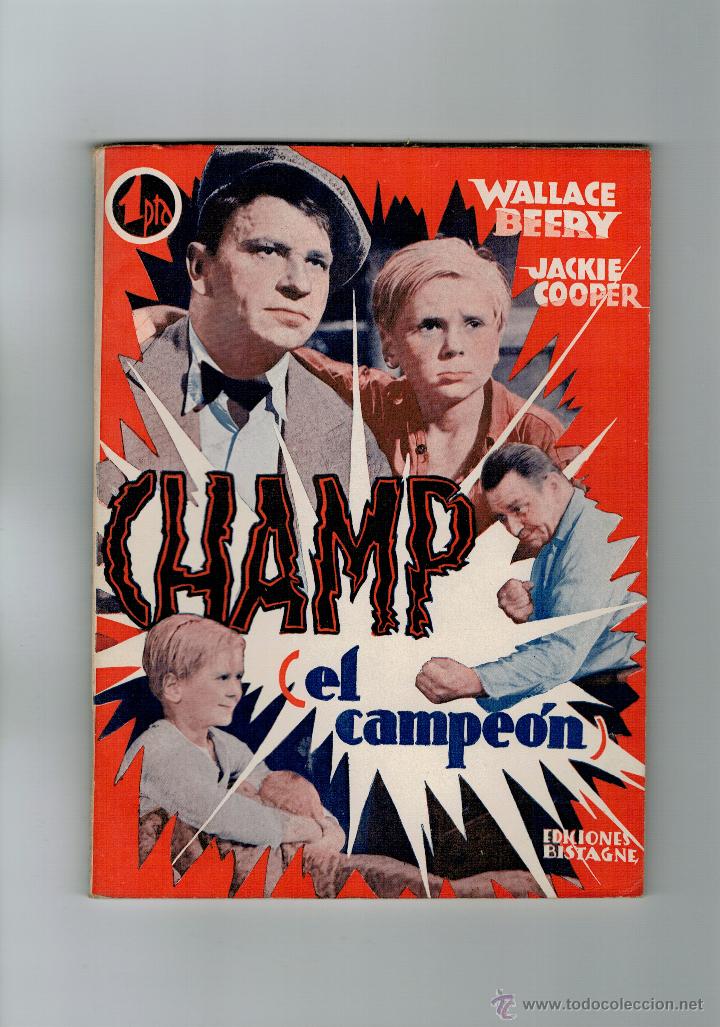 Cinema: CINE / NOVELA GUI&Oacute;N - EL CAMPEON(CHAMP) WALLACE BEERY JACKIE COOPER