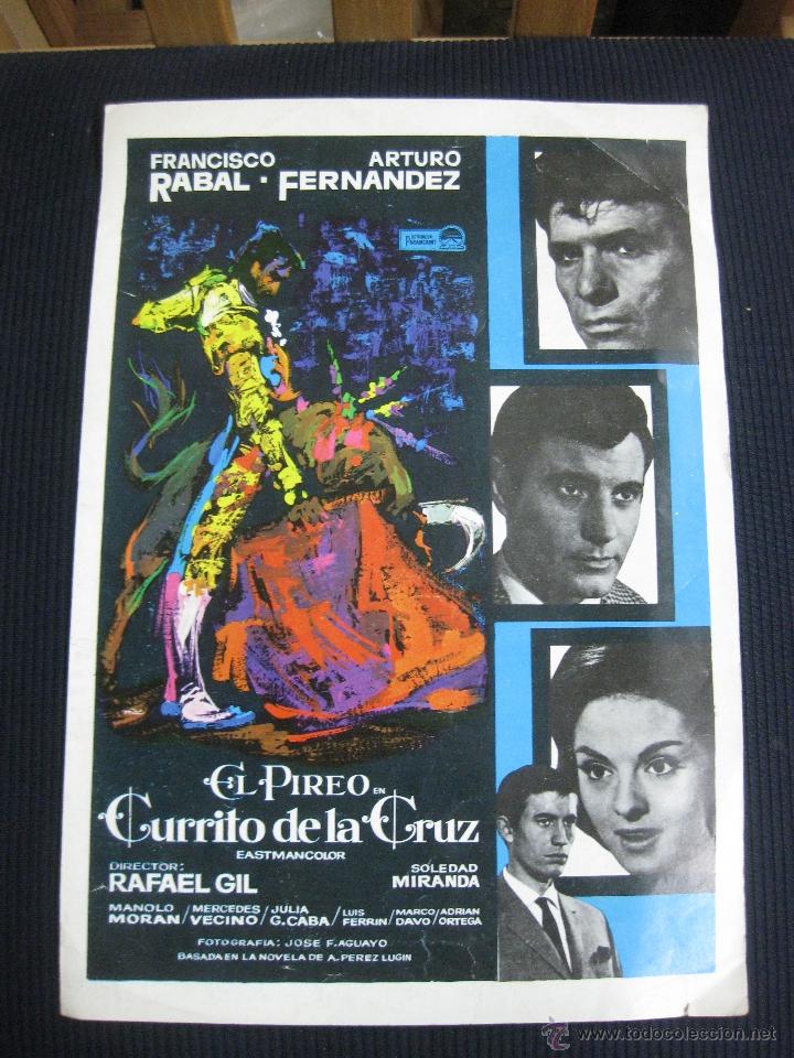 Cin&eacute;ma: EL PIREO EN CURRITO DE LA CRUZ. PACO RABAL. ARTURO FERNANDEZ.GUIA PUBLICITARIA DE LA PELICULA.
