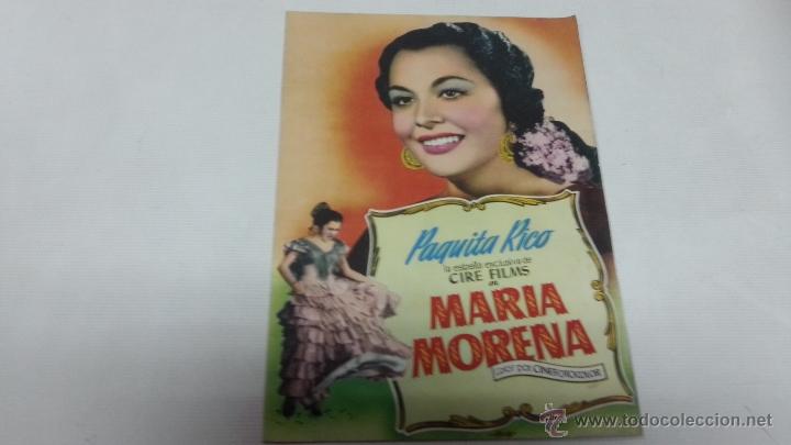 Cine: MARIA MORENA-PAQUITA RICO-GUIA DOBLE-2072 35