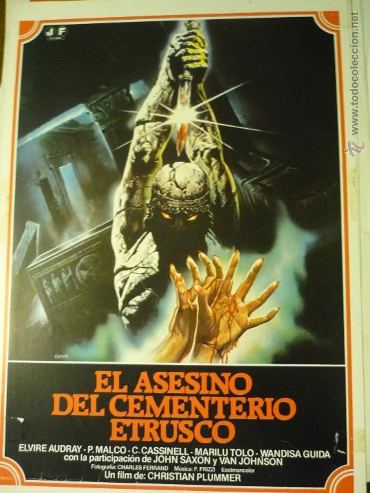 Cine: guia doble el ASESINO DEL CEMENTERIO ETRUSCO - VAN JOHNSON