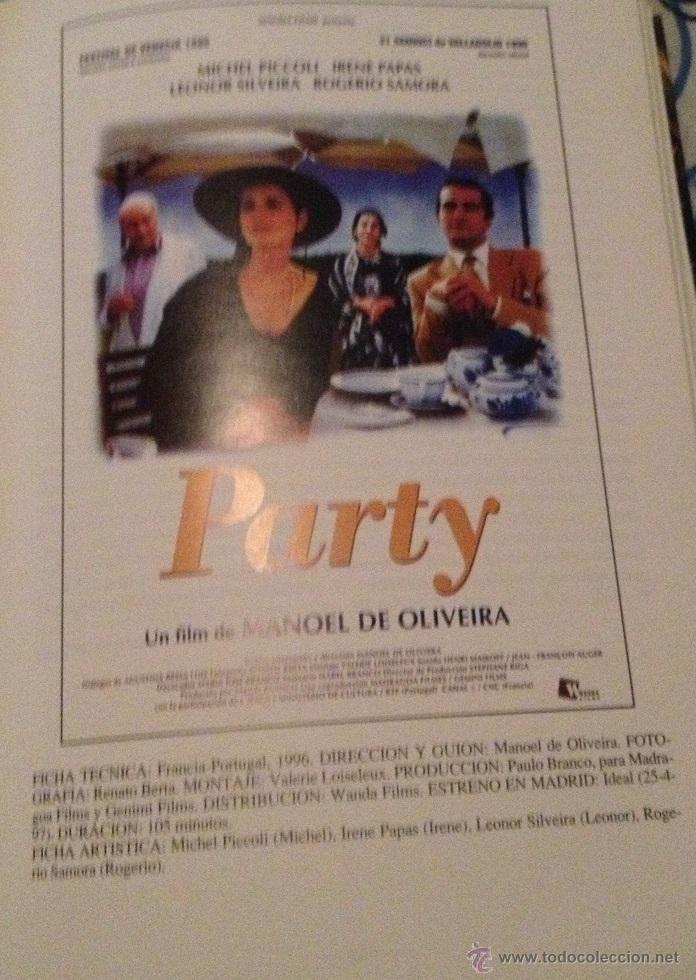 Cine: 'Party', de Manoel de Oliveira. Gu&iacute;a de cine. Cr&iacute;tica por detr&aacute;s.