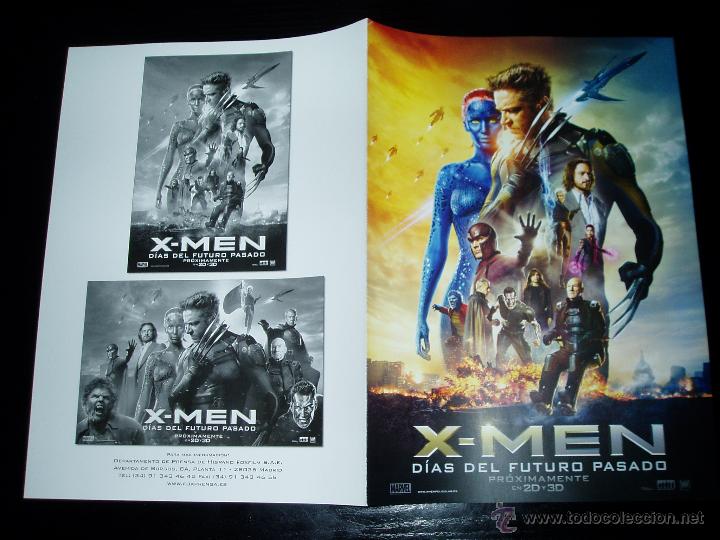 Cine: X-MEN DIAS DEL FUTURO PASADO. GUIA PUBLICITARIA DOBLE. ORIGINAL.BUEN ESTADO.NUEVO.